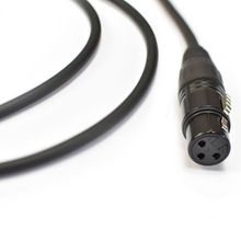 Cabo para Microfone Ninja HG 0,20 mm P10-XLR F 20FT Bitola 2 X 0,20MM²-24AWG Preto Santo Angelo