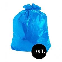 Saco de Lixo Comum M4 100L Material Resistente Azul Higipack