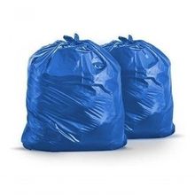 Saco para Lixo 100 Litros Azul Comum Pacote com 100 Unidades para Uso Geral Higipack