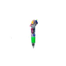 Mini Caneta Esferográfica Lyke 0.7MM 4 Cores Rainbow Unicórnio com Ponta Fina Verde