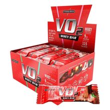 Barra Proteína Vo2 Whey Bar 12 Unidades - Integralmedica Morango