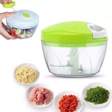 Triturador Processador Alimentos Manual Mini Mixer 3 Laminas