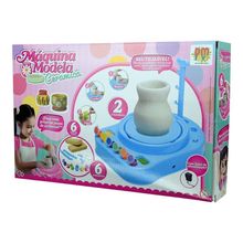 Máquina de Modelar Cerâmica DMT7104 Infantil com Fonte de Alimentação DM Toys