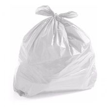 Saco de Lixo 200 Litros para Descarte de Resíduos Branco Higipack 100 Unidades