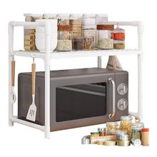 Rack Organizador Cozinha Suporte Microondas Portátil Prateleira Porta Temperos Estante Desmontável Organiza Armário Bancada