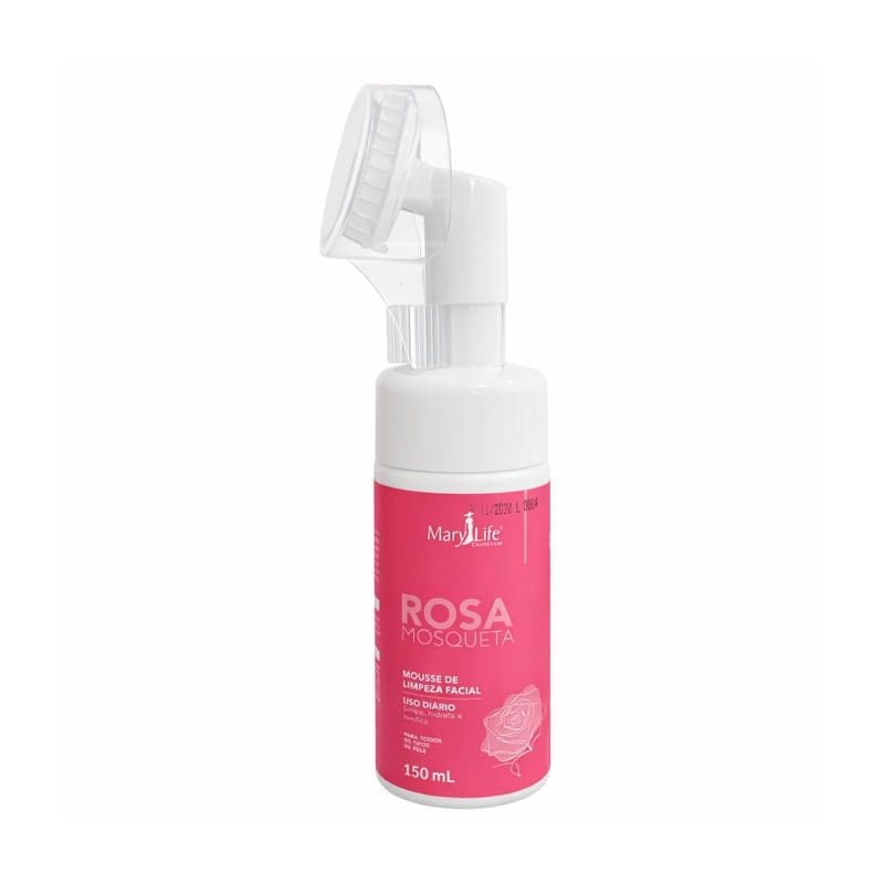 2 Mousse Limpeza Facial Rosa Mosqueta 150ml Hidrata Tonifica