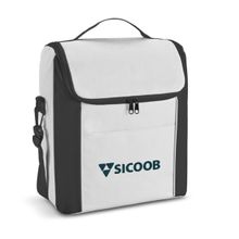 Bolsa Térmica 12 Litros Modelo Branco Com Detalhe Preto