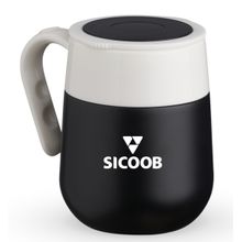 Caneca Térmica 500 Ml Preta com Termômetro Digital