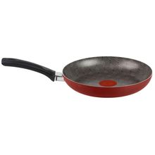Frigideira Antiaderente Rochedo de Alumínio Facilita Vermelho 24cm