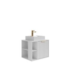Gabinete Pra Banheiro Com Lavatório Noruega Branco MGM Móveis 60cm