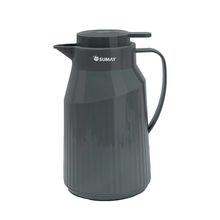 Garrafa Térmica Sumay Berlim 1L Vidro Quente/Frio Cinza Escuro