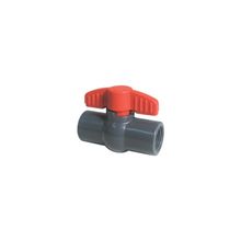 Registro Esfera Plástico Roscável 1/2 Linha Standard Marrom Plastubos Japi 8cm