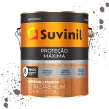 Verniz Proteção Maxima Brilhante Mogno Suvinil 3,6L