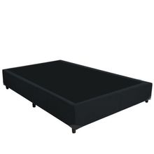 Cama Base Box Casal Suede Preto 38x138x188