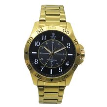 Relógio Tuguir Masculino Ref: Tgi37174 Casual Aço Dourado