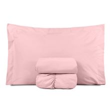 Jogo Cama Solteiro 3Pc Alg.130F Rosa Estamparia