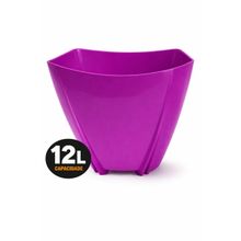Champanheira Violeta 12L Polipropileno Balde de Gelo Cachepô