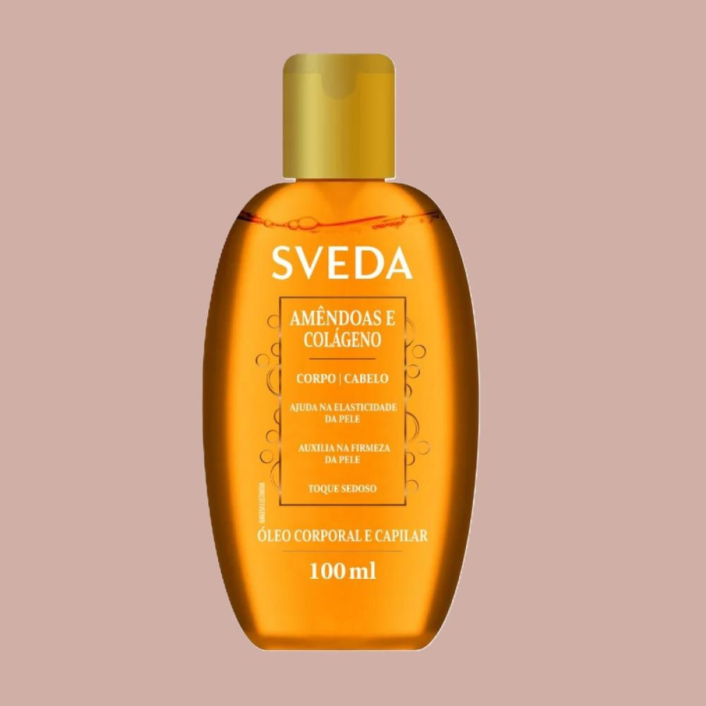 Óleo Corporal e Capilar Sveda Amêndoas e Colágeno 100ml - Shop Coopera