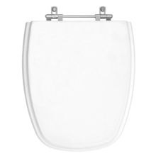 Assento Sanitário Antimicrobiano Turim Oval para Vaso Eternit Branco Pontto Lavabo