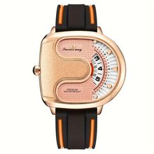 Relógio de Pulso Masculino Luxo Estilo Casual Mostrador Numerado Rosa