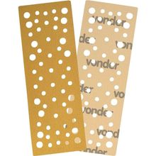 Lixa Retangular 70mm X 197mm Grão 180 Costado Papel Fibra Poliéster 10 Peças Vonder