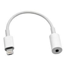 Adaptador Lightning para P2 3,5mm MDM para Fones de Ouvido Áudio Nítido Construção Resistente Branco