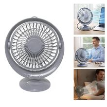 Mini Ventilador de Mesa Usb Yeet 7,5W 3 Pás 2 Velocidades Cinza