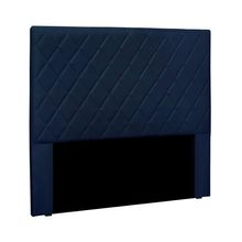 Cabeceira Estofada Tina Solteiro 90cm Fixação no Box MDF Suede Azul Loja Sheep