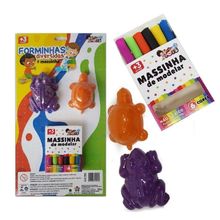 Forminhas para Massinha de Modelar 1024A Brinquedo Educativo em Plástico Mini Toys