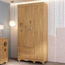 Guarda Roupa Infantil Suspiro MP4812 3 Portas de Bater 2 Gavetas MDP MDF Madeirado Multimóveis