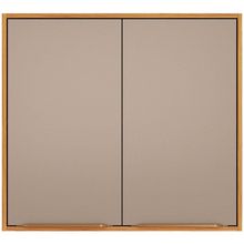 Armário Aéreo para Cozinha Valena 80cm 2 Portas MDF Cinamon-nude Demóbile