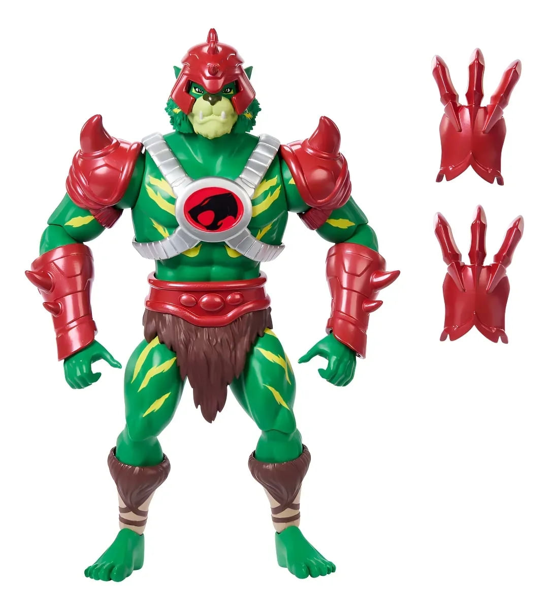 Encontraproduto.com.br - Masters of the Universe Origins & ThunderCats Figura de ação, brinquedo de Battle Cat-Man, junção dos anos 1980, figura articulada de 14 cm com garras de batalha, minibanda desenhada, JFW95
