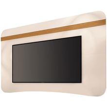 Painel para Tv Ermione B01 80 Pol 200cm Mdf Mdp Off White Cinamomo Lyam Decor