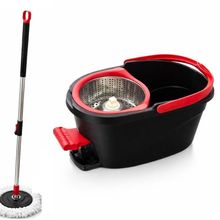 Mop Giratório com Balde Turbo Cesto Inox 13L com Pedal para Limpeza Doméstica Yeet