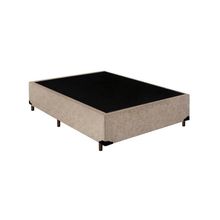 Cama Box Solteiro Viúva Suede Homequeen Bege 40x128x188 Madeira com Pés de Plástico