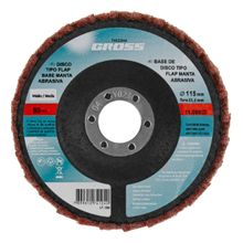 Disco Flap Manta Abrasiva Media 115x22mm P80 Gross