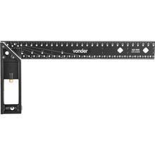 Esquadro 30Cm Multiuso 90° Inox Alumínio Nove54 Medição