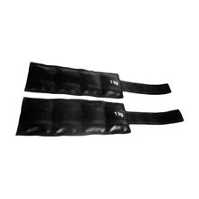 Par de Caneleiras Tornozeleiras 1,0kg CT100A para Academia Preto Anilhas Fitness