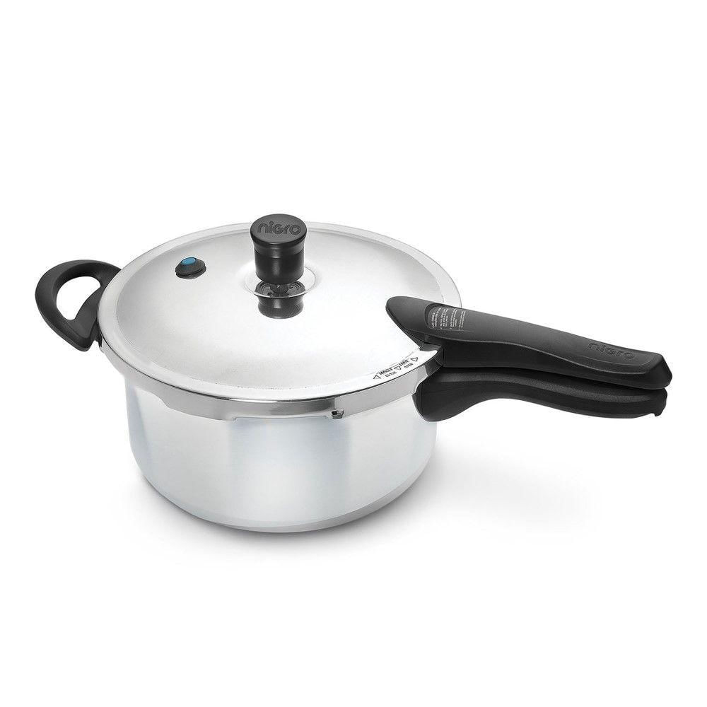 Panela De Pressão Press 20 Cm 3 L Em Alumínio Polido Nigro
