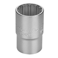 Soquete Techdrive Aço Cromo Vanádio 18mm - Encaixe 1/2" Tramontina PRO Tramontina