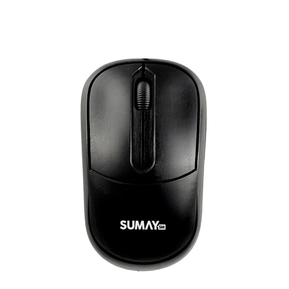 Mouse Óptico Sumay SM-MO1308 USB Fio 1000DPI Preto