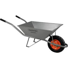 Carrinho de mão com Pneu e Câmara, Caçamba Metálica Reta, 65 Litros, 77714435 Tramontina