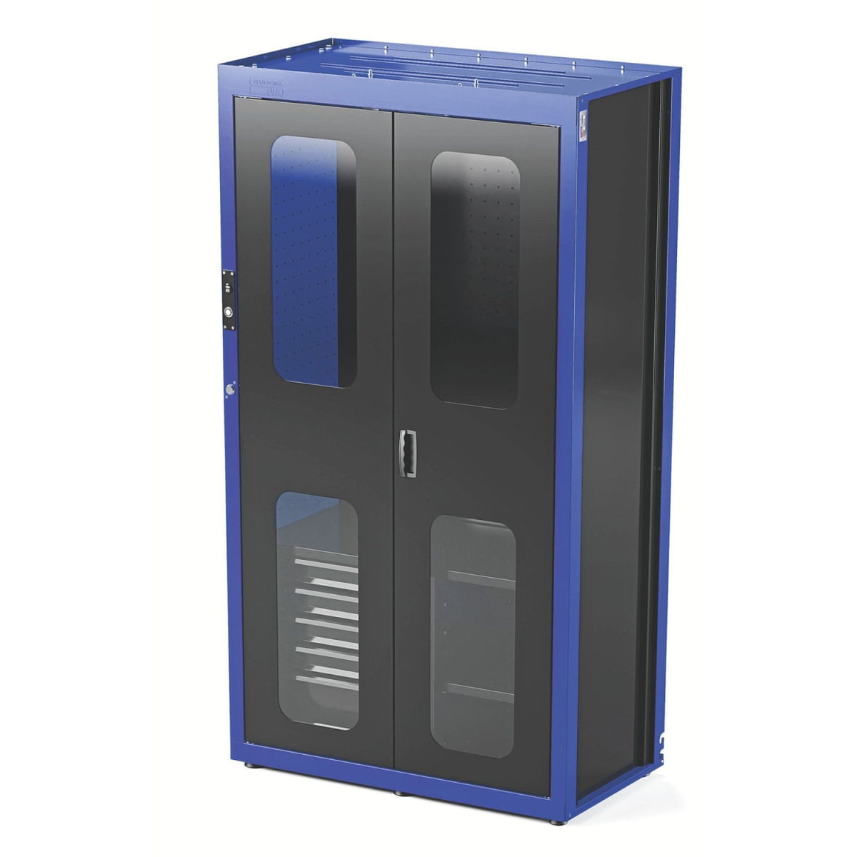 Armário Smart System Com Visores Para Ferramentas Com 2 Portas E 5 Gavetas Tramontina Pro Azul Tramontina