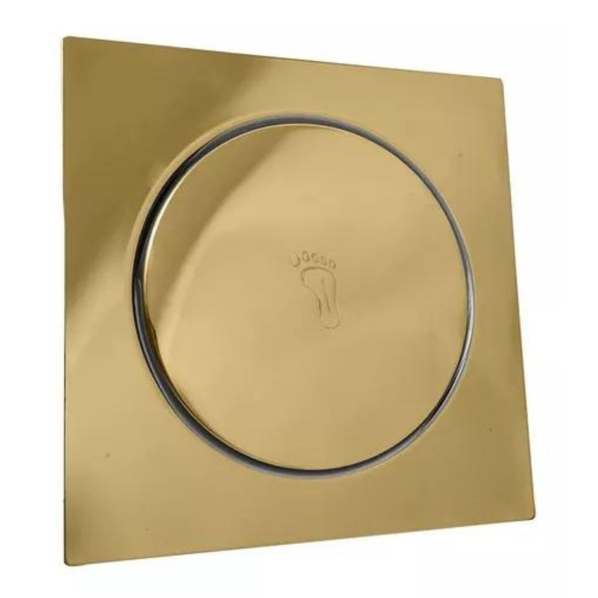 RALO CLICK DOURADO DE BANHEIRO 15X15 AÇO INOX LUXO