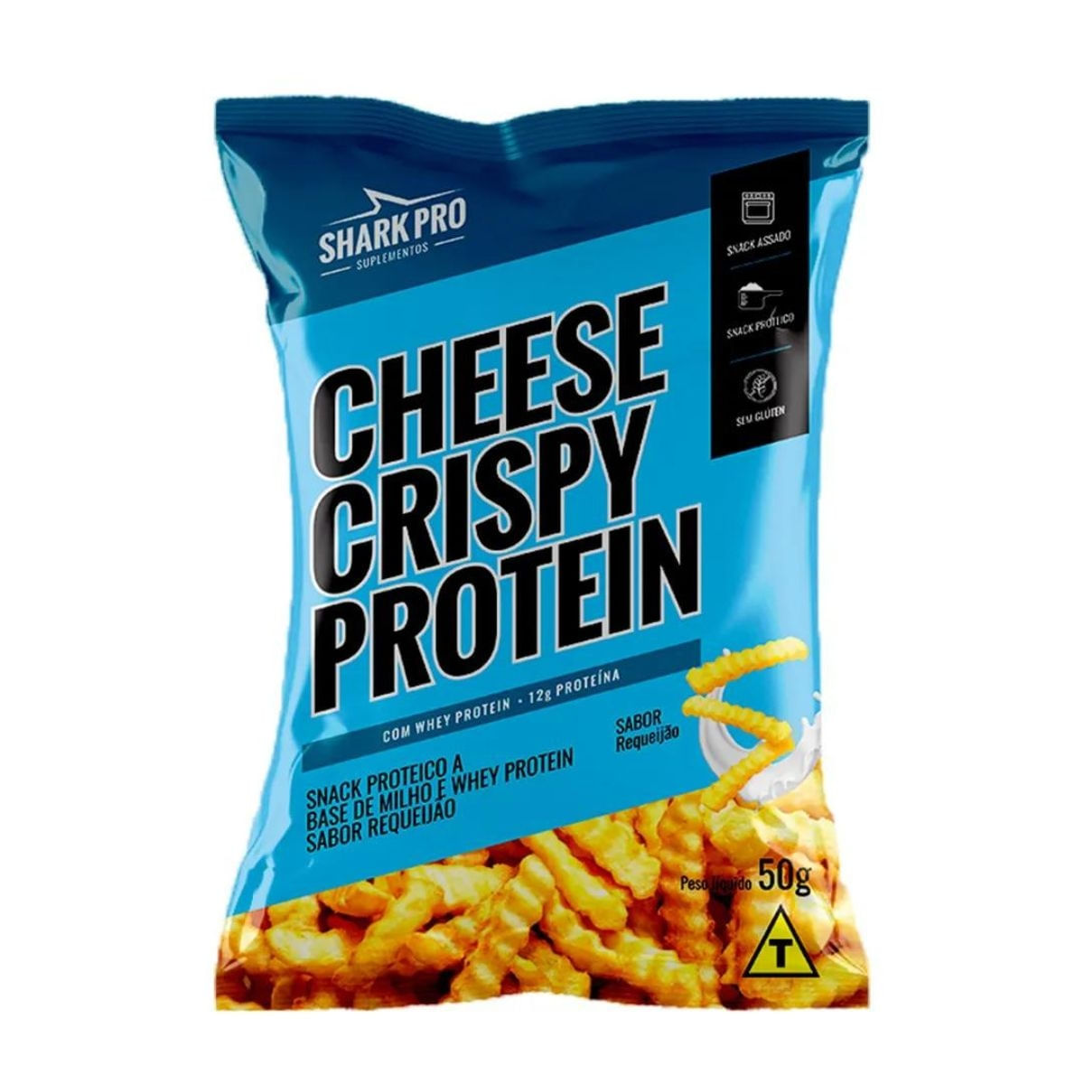 SNACK PROTEICO SALGADINHO E WHEY PROTEIN SABOR REQUEIJÃO 50G