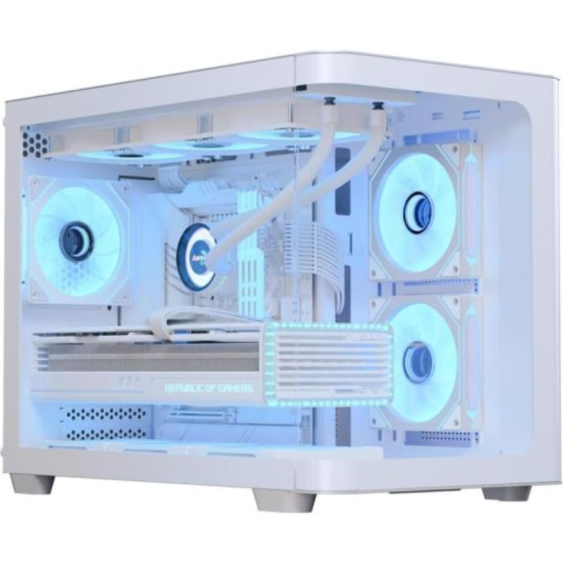 Gabinete Gamer Aerocool ATX P300C Branco Lateral Vidro [F002]