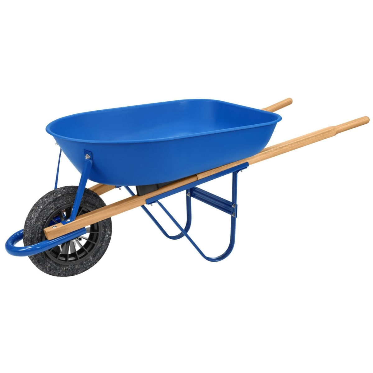Carrinho de Mão Tramontina 50L Plástico Azul com Pneu Maciço