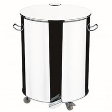 Lixeira Brinox com Pedal Abre e Fecha Decorline em Aço Inox - 110 L