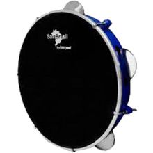 Pandeiro 10” Premium Pele Preta SamBrasil Liverpool Azul [F002]