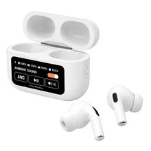 Fone In Ear Som Potente Display Digital Branco Premium